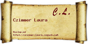 Czimmer Laura névjegykártya